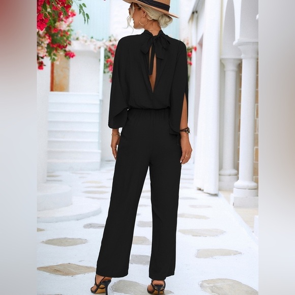 Draped In Style Caped Jumpsuit - Picture 3 of 3